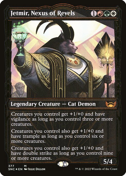 [Foil] SNC 377 Jetmir, Nexus of Revels (Showcase - Gilded Foil) M