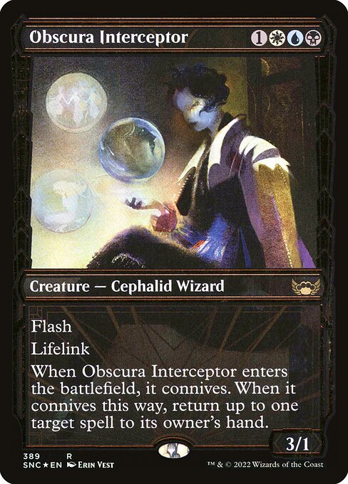 [Foil] SNC 389 Obscura Interceptor (Showcase - Gilded Foil) R