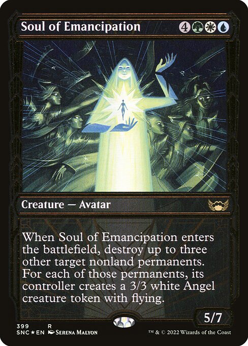 [Foil] SNC 399 Soul of Emancipation (Showcase - Gilded Foil) R