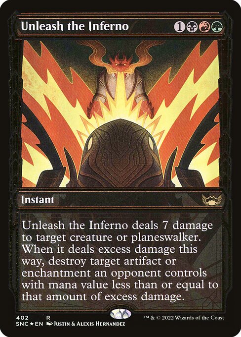 [Foil] SNC 402 Unleash the Inferno (Showcase - Gilded Foil) R