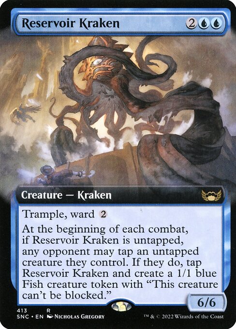 [Foil] SNC 413 Reservoir Kraken (Extended Art) R