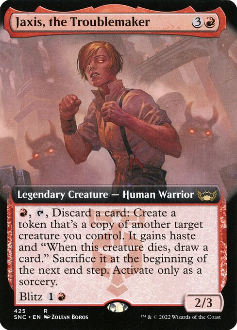 [Foil] SNC 425 Jaxis, the Troublemaker (Extended Art) R