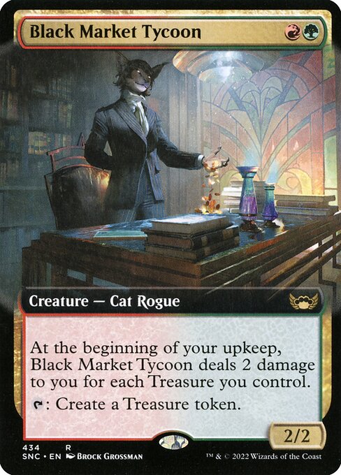 [Foil] SNC 434 Black Market Tycoon (Extended Art) R