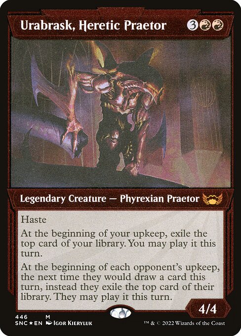 [Foil Etched] SNC 446 Urabrask, Heretic Praetor (Showcase - Foil Etched) M