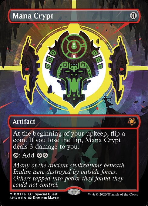 [Foil] SPG 017 Mana Crypt (0017a - Three Color Neon Ink) M