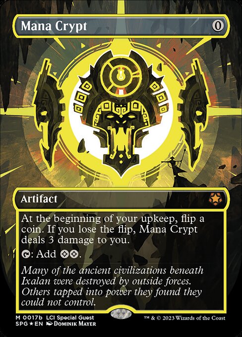 [Foil] SPG 017 Mana Crypt (0017b - Yellow Neon Ink) M