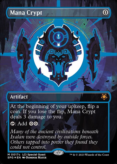 [Foil] SPG 017 Mana Crypt (0017c - Blue Neon Ink) M