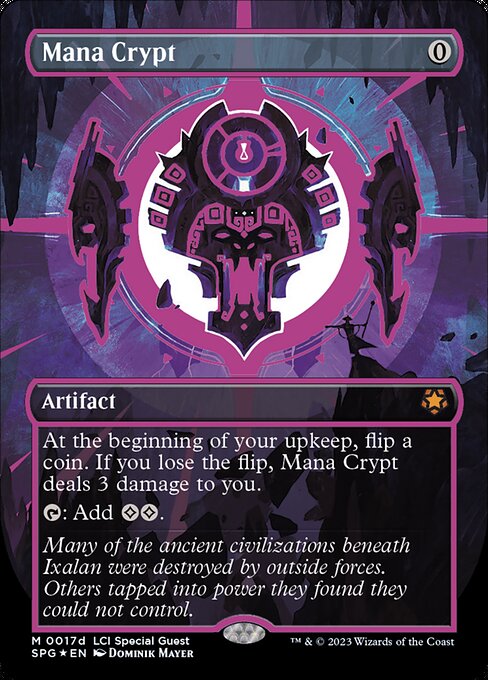 [Foil] SPG 017 Mana Crypt (0017d - Magenta Neon Ink) M