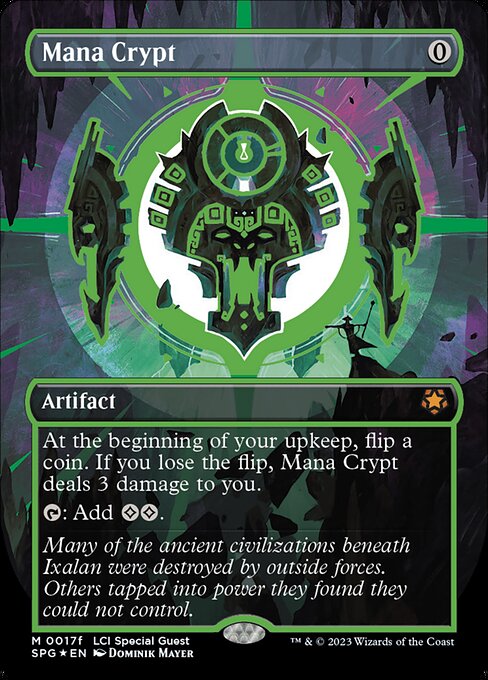[Foil] SPG 017 Mana Crypt (0017f - Green Neon Ink) M