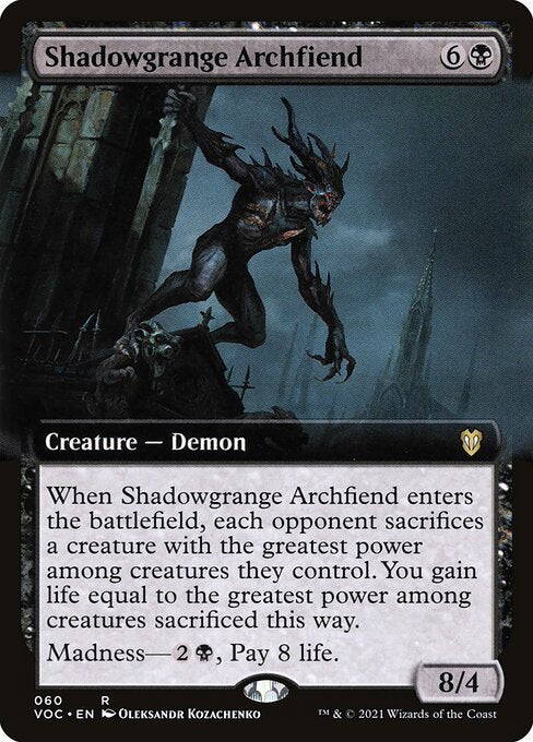 VOC 060 Shadowgrange Archfiend (Extended Art) R
