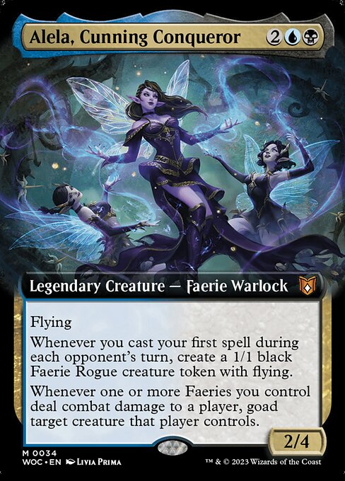 WOC 034 Alela, Cunning Conqueror (Extended Art) R
