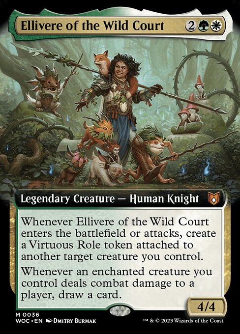 [Foil] WOC 036 Ellivere of the Wild Court (Extended Art) M