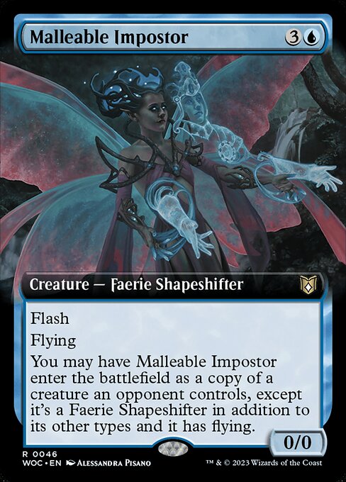 WOC 046 Malleable Impostor (Extended Art) R