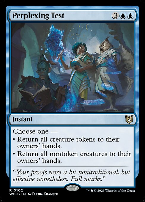 WOC 102 Perplexing Test R