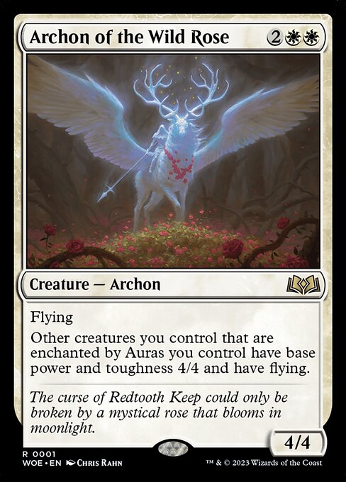 [Foil] WOE 001 Archon of the Wild Rose R