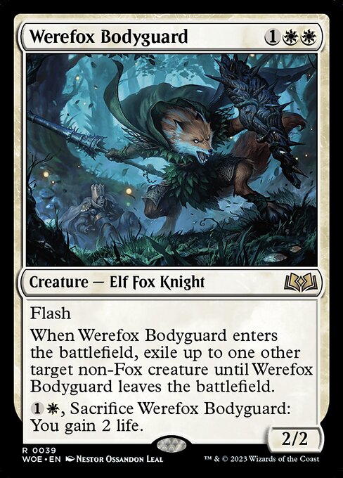 [Foil] WOE 039 Werefox Bodyguard R