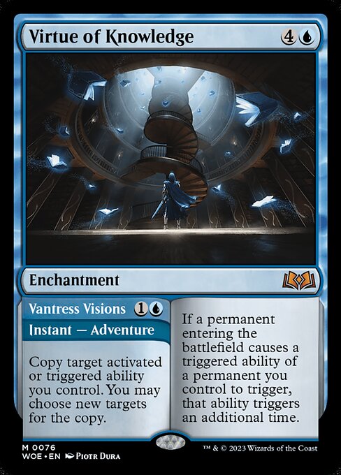 [Foil] WOE 076 Virtue of Knowledge M