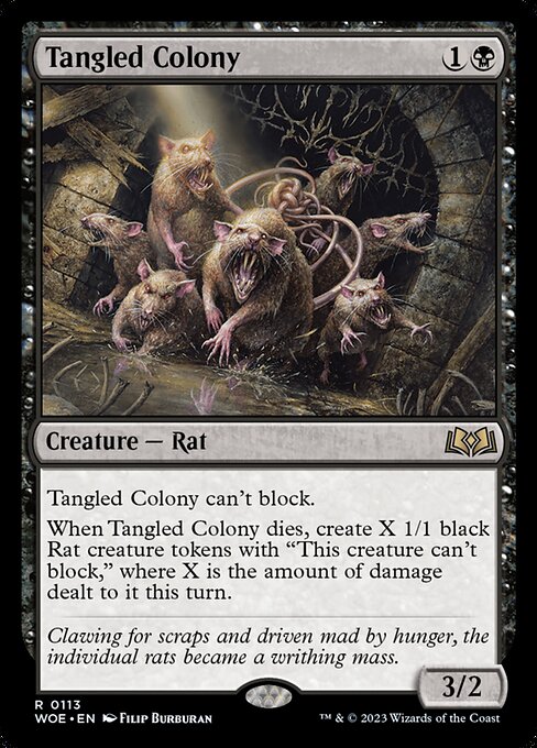 [Foil] WOE 113 Tangled Colony R
