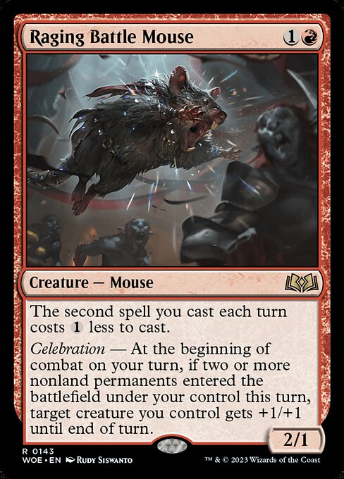 [Foil] WOE 143 Raging Battle Mouse R