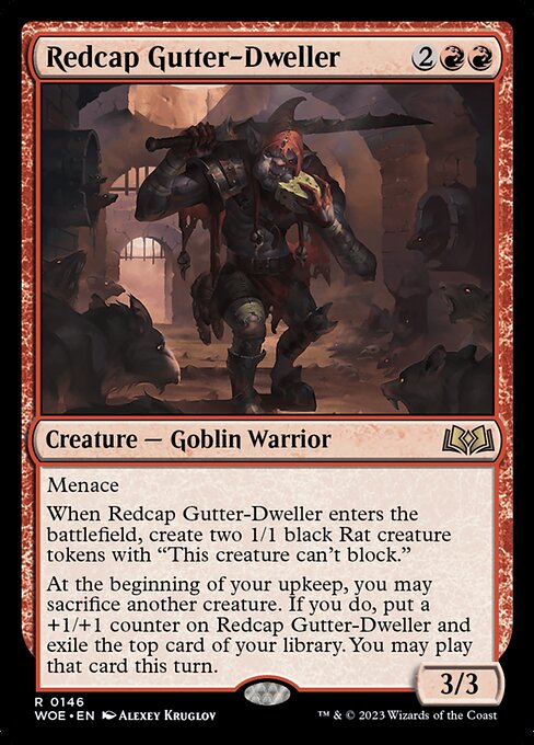 [Foil] WOE 146 Redcap Gutter-Dweller R