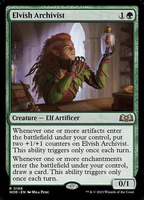 [Foil] WOE 168 Elvish Archivist R