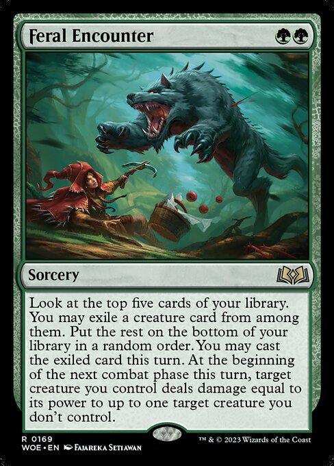 [Foil] WOE 169 Feral Encounter R