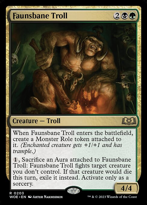 [Foil] WOE 203 Faunsbane Troll R