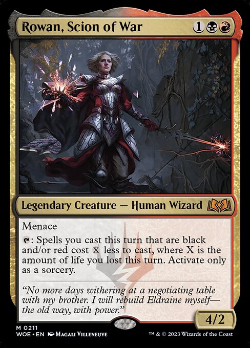 [Foil] WOE 211 Rowan, Scion of War M