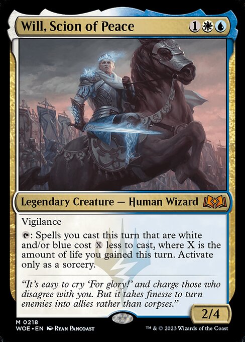 [Foil] WOE 218 Will, Scion of Peace M