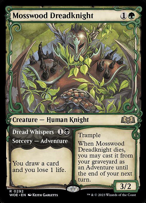 [Foil] WOE 292 Mosswood Dreadknight (Showcase) R
