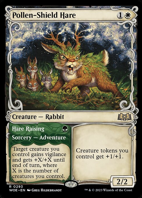 [Foil] WOE 293 Pollen-Shield Hare (Showcase) R