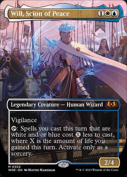 [Foil] WOE 302 Will, Scion of Peace (Borderless) M