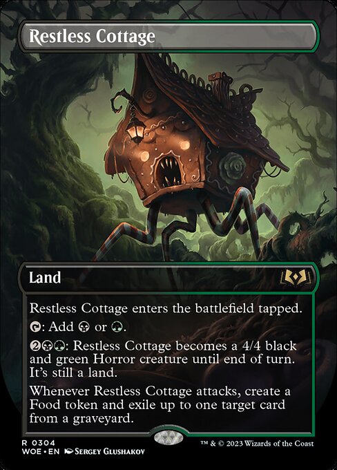 [Foil] WOE 304 Restless Cottage (Borderless) R
