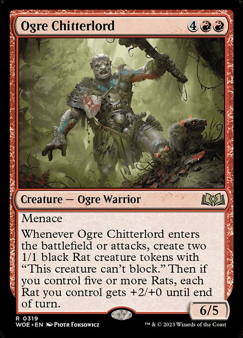 [Foil] WOE 319 Ogre Chitterlord R