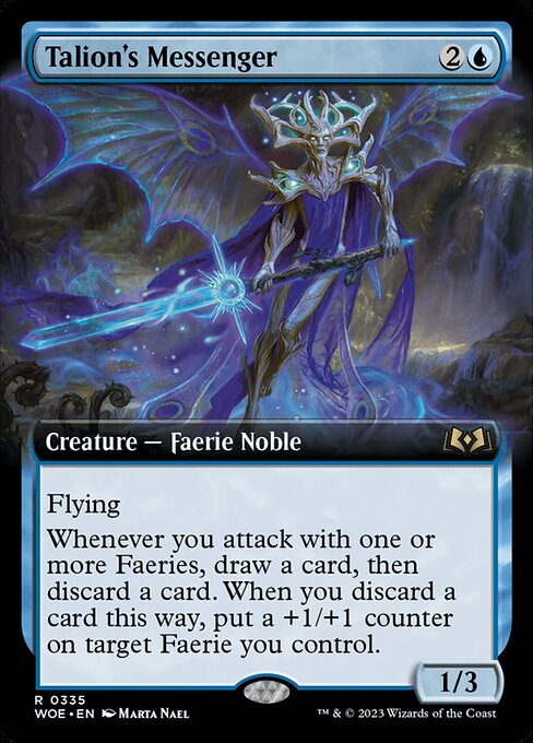 [Foil] WOE 335 Talion's Messenger (Extended Art) R