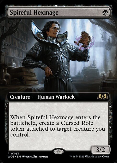 [Foil] WOE 343 Spiteful Hexmage (Extended Art) R