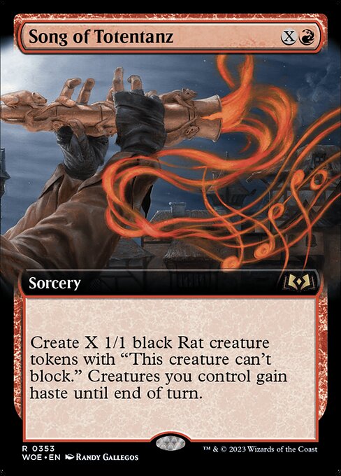 [Foil] WOE 353 Song of Totentanz (Extended Art) R