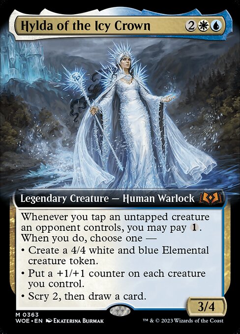 [Foil] WOE 363 Hylda of the Icy Crown (Extended Art) M