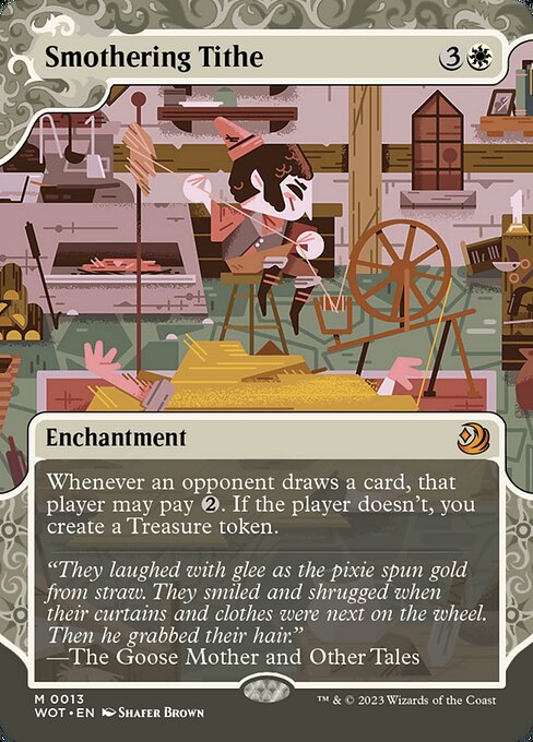 [Foil] WOT 013 Smothering Tithe (0013) M
