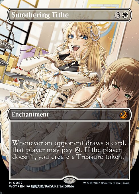 [Foil] WOT 087 Smothering Tithe (0087 - Anime Confetti Foil) M
