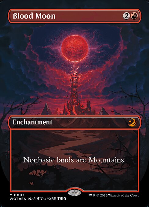 [Foil] WOT 097 Blood Moon (0097 - Anime Confetti Foil) M