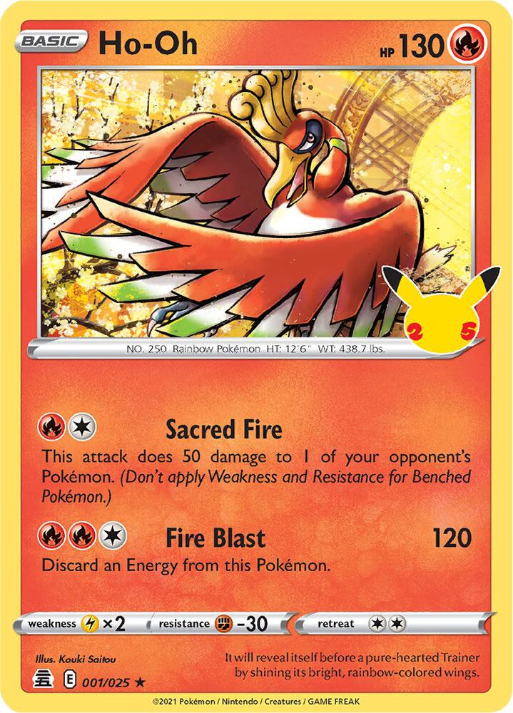 CEL 001/025 Ho-Oh RH