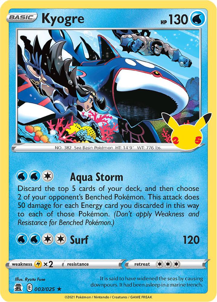 CEL 003/025 Kyogre RH