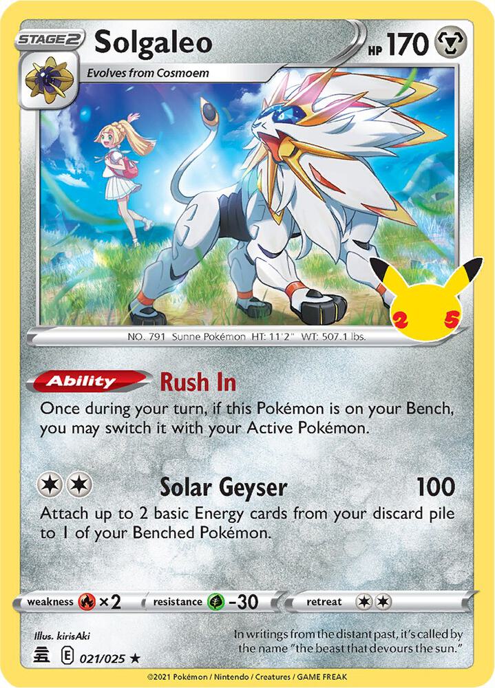 CEL 021/025 Solgaleo RH