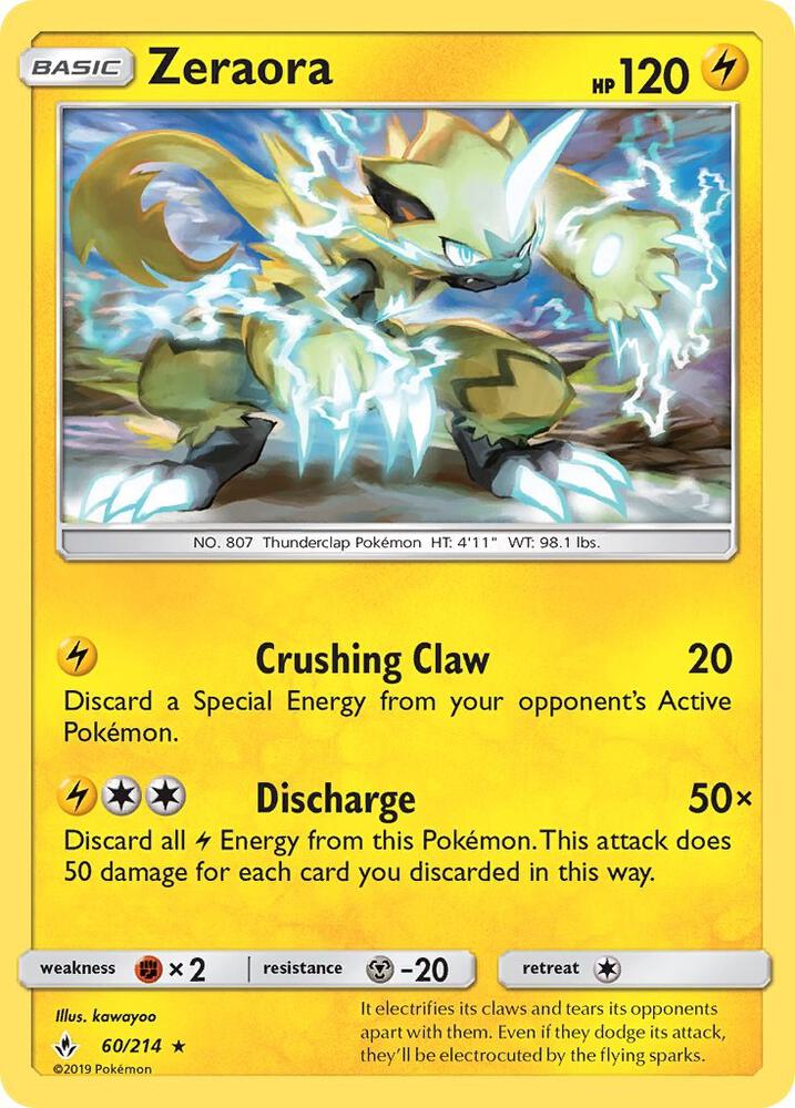 UNB 60/214 Zeraora R