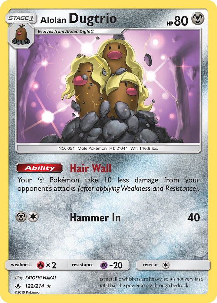 UNB 122/214 Alolan Dugtrio R