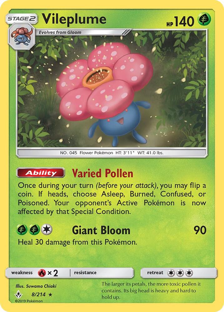 UNB 8/214 Vileplume RH