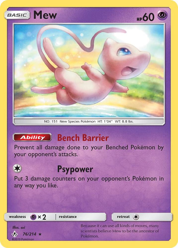 UNB 76/214 Mew RH