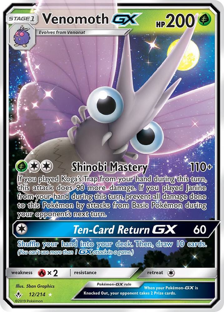UNB 12/214 Venomoth GX SR