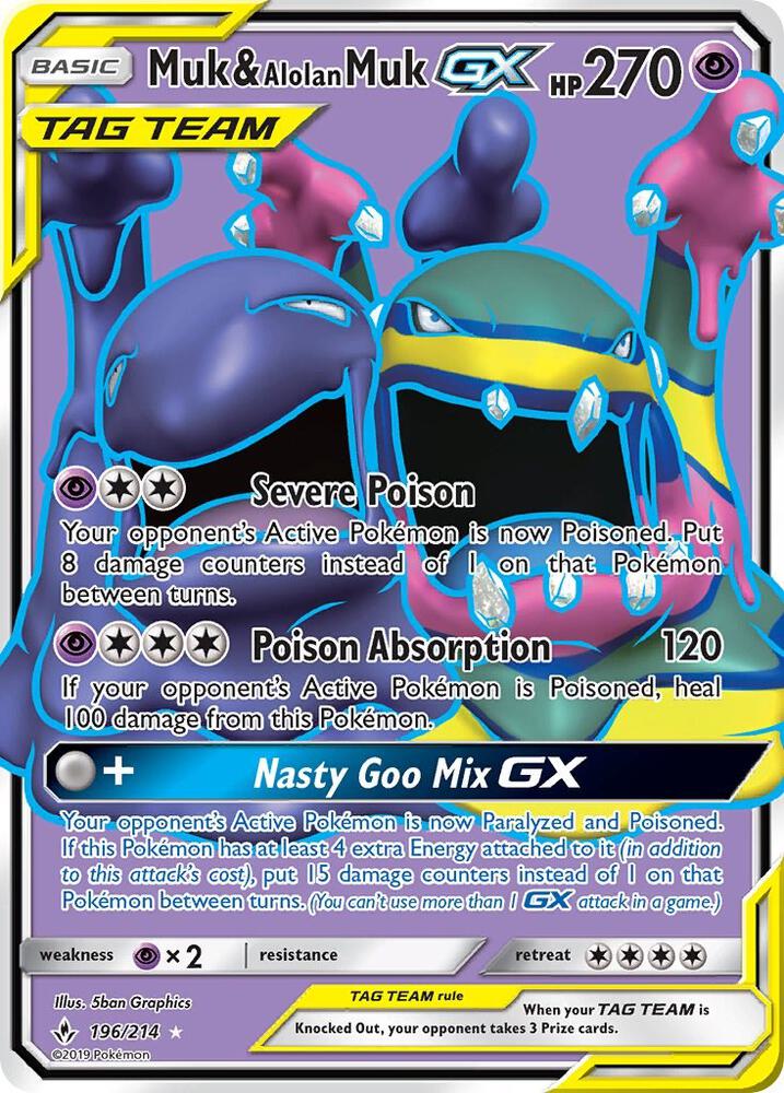 UNB 196/214 Muk & Alolan Muk GX SR